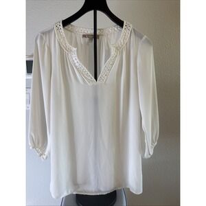 Banana Republic Women's Heritage Blouse White Size Small
